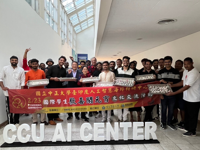 Celebrating Lantern Festival at Chung Cheng University's Taiwan-India AI Center: Igniting New Sparks of International Exchange