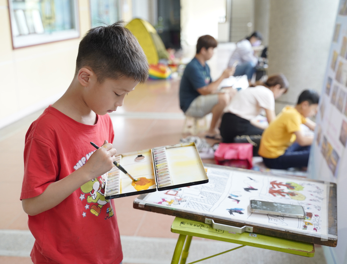 用畫筆認識中正　親子寫生比賽溫馨登場