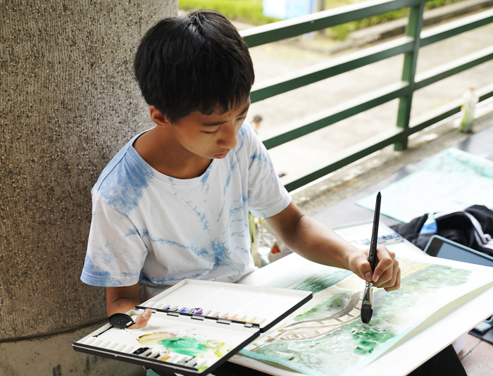 用畫筆認識中正　親子寫生比賽溫馨登場