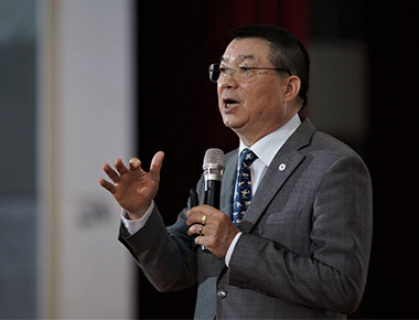 前漢翔董座廖榮鑫蒞臨中正大學　談企業永續與社會關懷