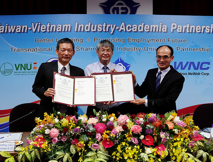 中正大學攜啓碁科技、越南河內國家大學工程技術大學 共推跨國人才培育與產學合作
