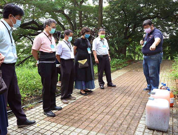 CCU USR Bamboo Technology Living Lab of Tranquility Lake opened for lake’s clean-up work and ecological teaching practice