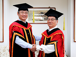 中正大學機械所最年長的博士　林啟同不畏高齡、樂在學習