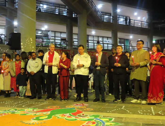 CCU Celebrates Diwali: Traditional Lighting Ceremony Illuminates International Cultural Exchange