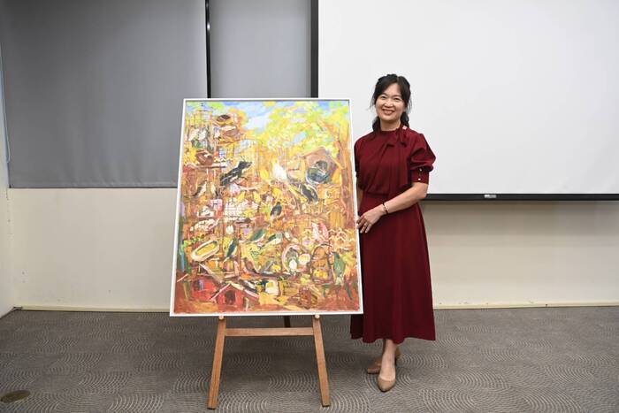 CCU Hosted “Brushstrokes of Time: An Exhibition of Oil Paintings by Artist-in-Residence Ting-Se Liu” and Art Donation Ceremony
