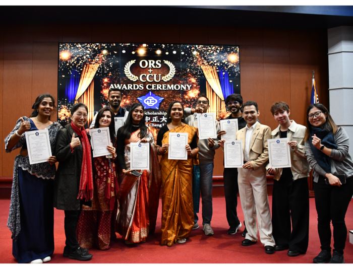 National Chung Cheng University (CCU) Holds Scholarship Award Ceremony to Honor Outstanding International Students