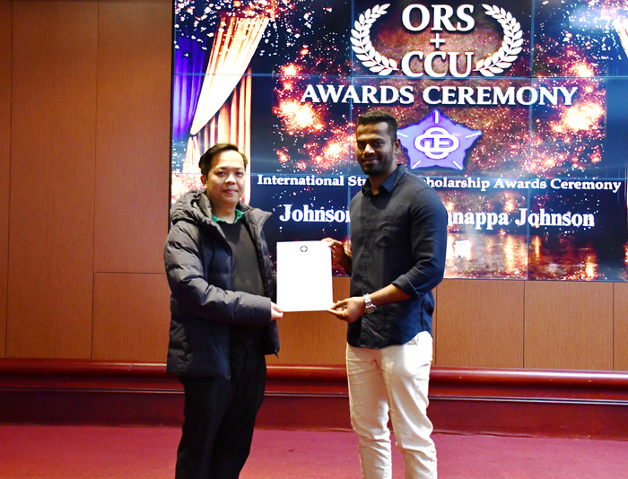 National Chung Cheng University (CCU) Holds Scholarship Award Ceremony to Honor Outstanding International Students