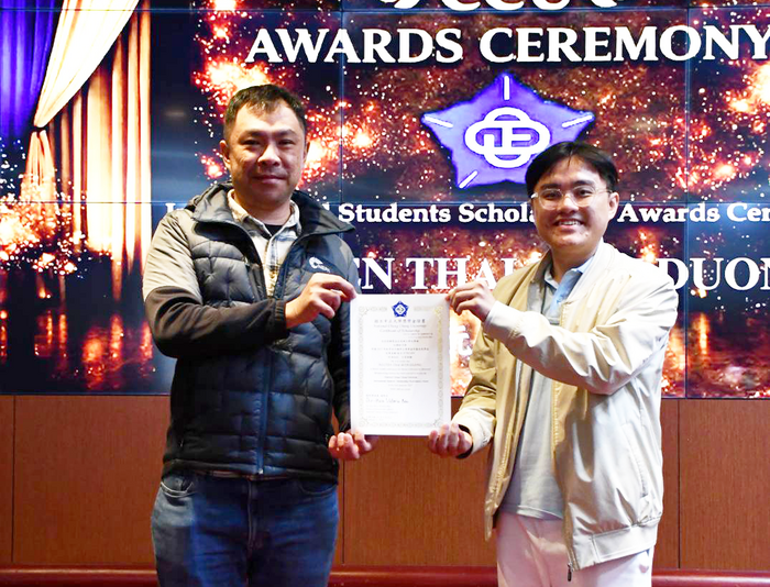 National Chung Cheng University (CCU) Holds Scholarship Award Ceremony to Honor Outstanding International Students