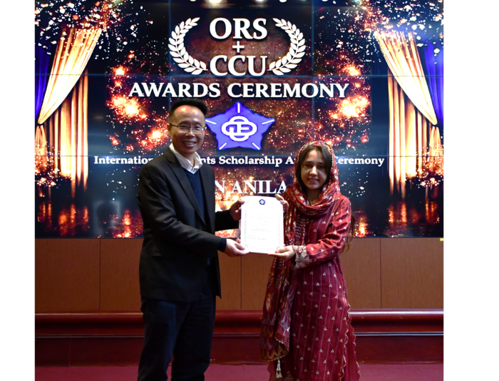National Chung Cheng University (CCU) Holds Scholarship Award Ceremony to Honor Outstanding International Students