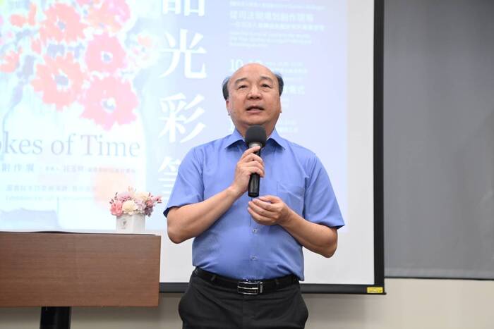 「韶光彩筆」油畫展暨贈畫儀式　駐校藝術家劉婷瑟捐作《鳥店三》典藏中正大學圖片